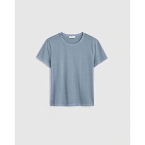 Madewell Cotton Perfect Crewneck Tee Allday Jersey~Size XXS~Ice Blue Top L15 30